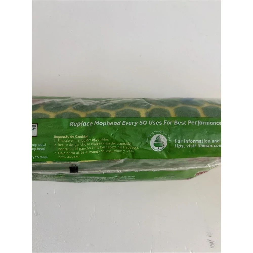 Libman Nitty Gritty Roller Sponge Mop Refill‎ 1 #02011 New