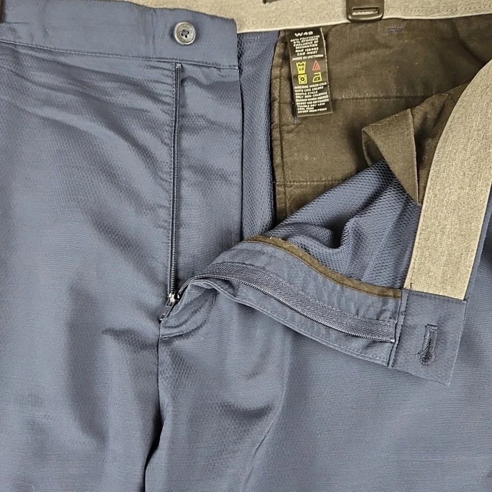 Greg Norman Mens Sz 42 Stretch Flat‎ Front Chino Diamond Pattern Golf Shorts