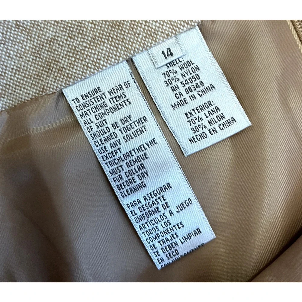 Vintage brown wool