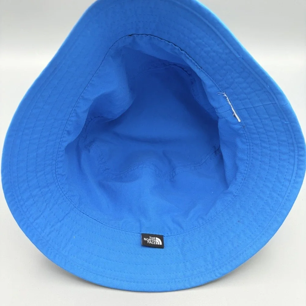 The North Face Youth‎ Bucket Hat size S-M Nylon Blue Gray Reversible Packable