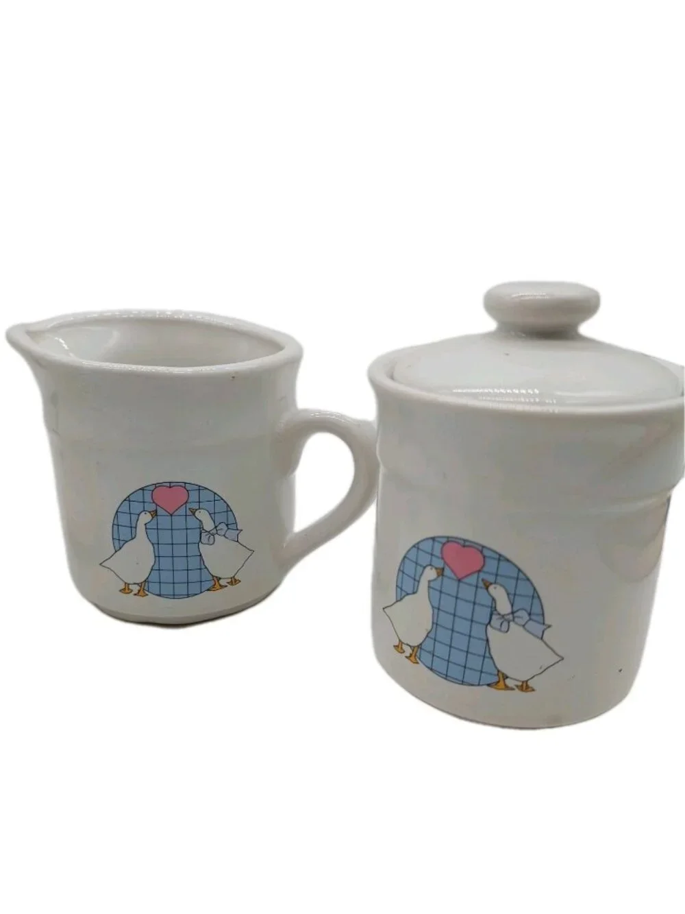 Vintage Sugar Bowl & Creamer 