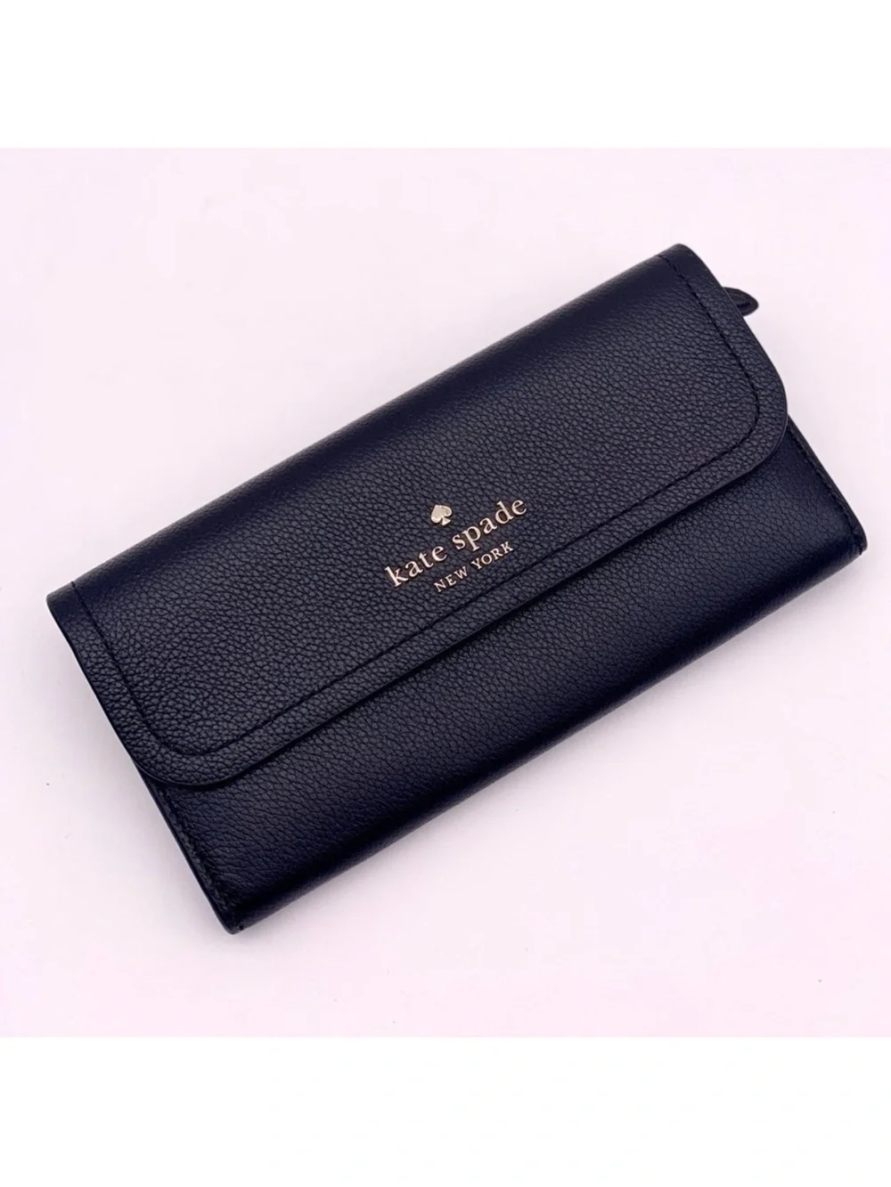 Kate Spade Rosie Large Flap Continental  Wallet Black