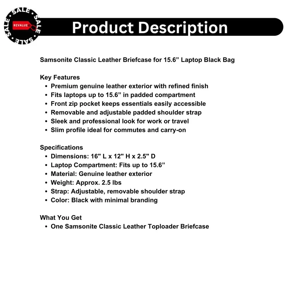 Samsonite classic leather