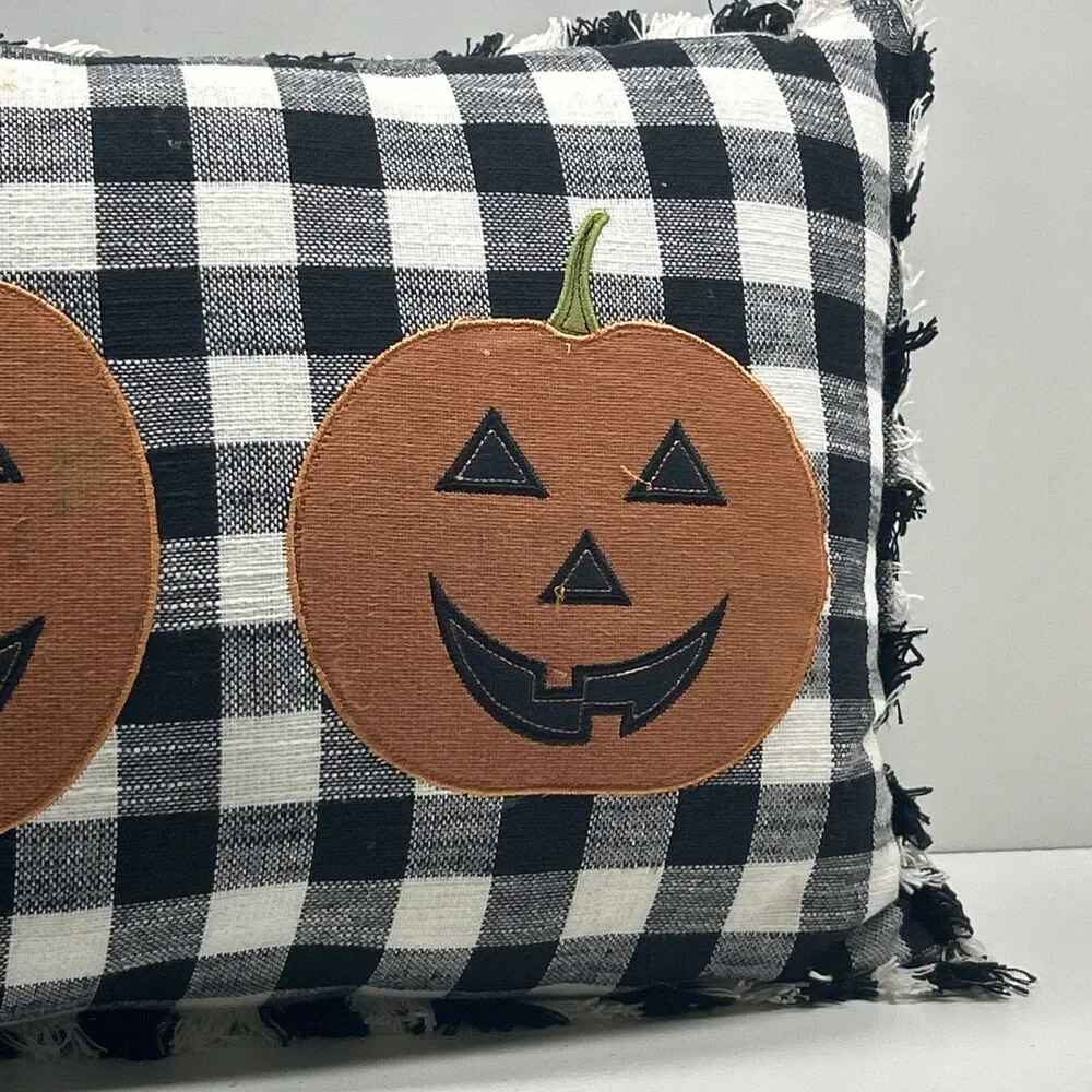 Halloween jack-o’-lantern pillow‎ 14X26 ‼️Read Desc‼️