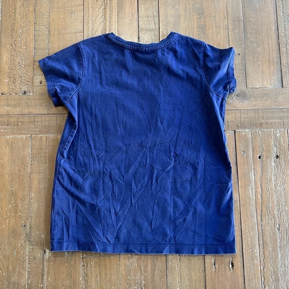 Hanna andersson navy crab appliqué tee shirt