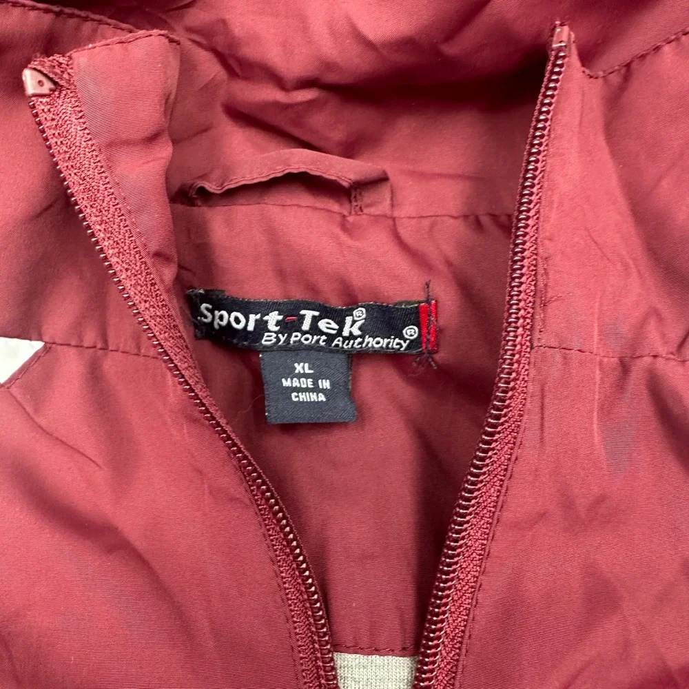 Sport-Tek burgundy windbreaker