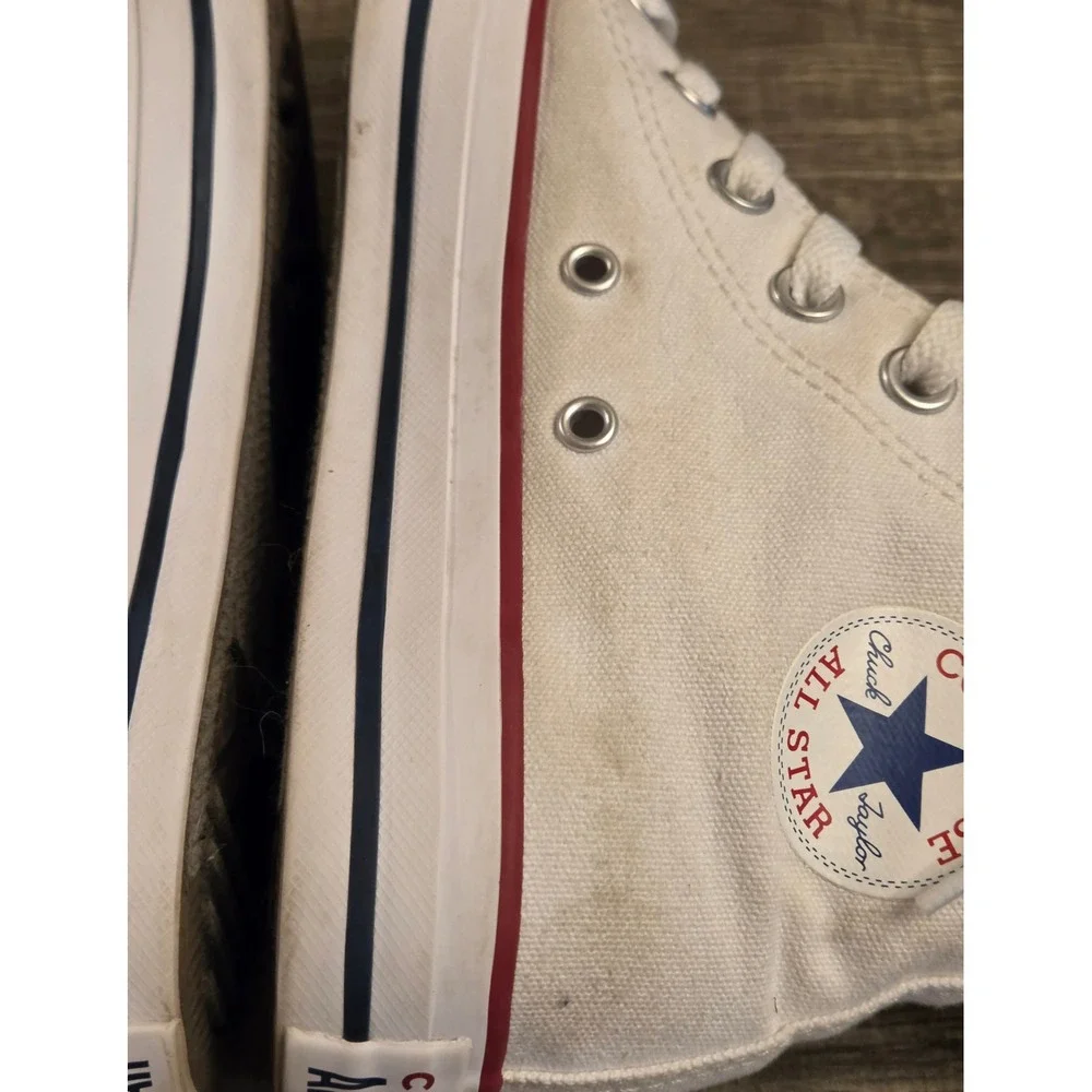 Converse Allstar High Top Shoes Sneakers Womens Size 6 White