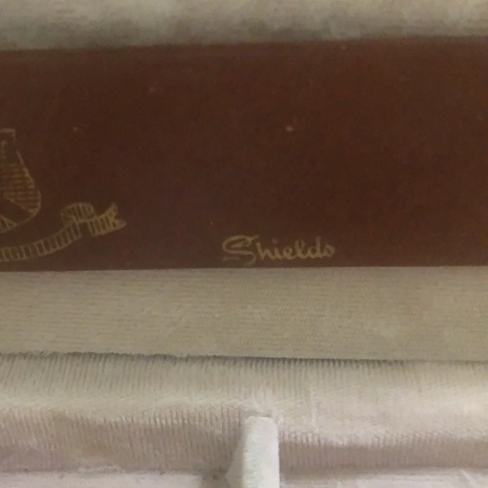 Vintage Shields Men's Jewelry Box & Jewelry