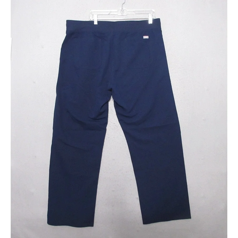 Figs Scrub Pants‎ Men XL Blue Livingston Basic Straight Medical Drawstring NWT