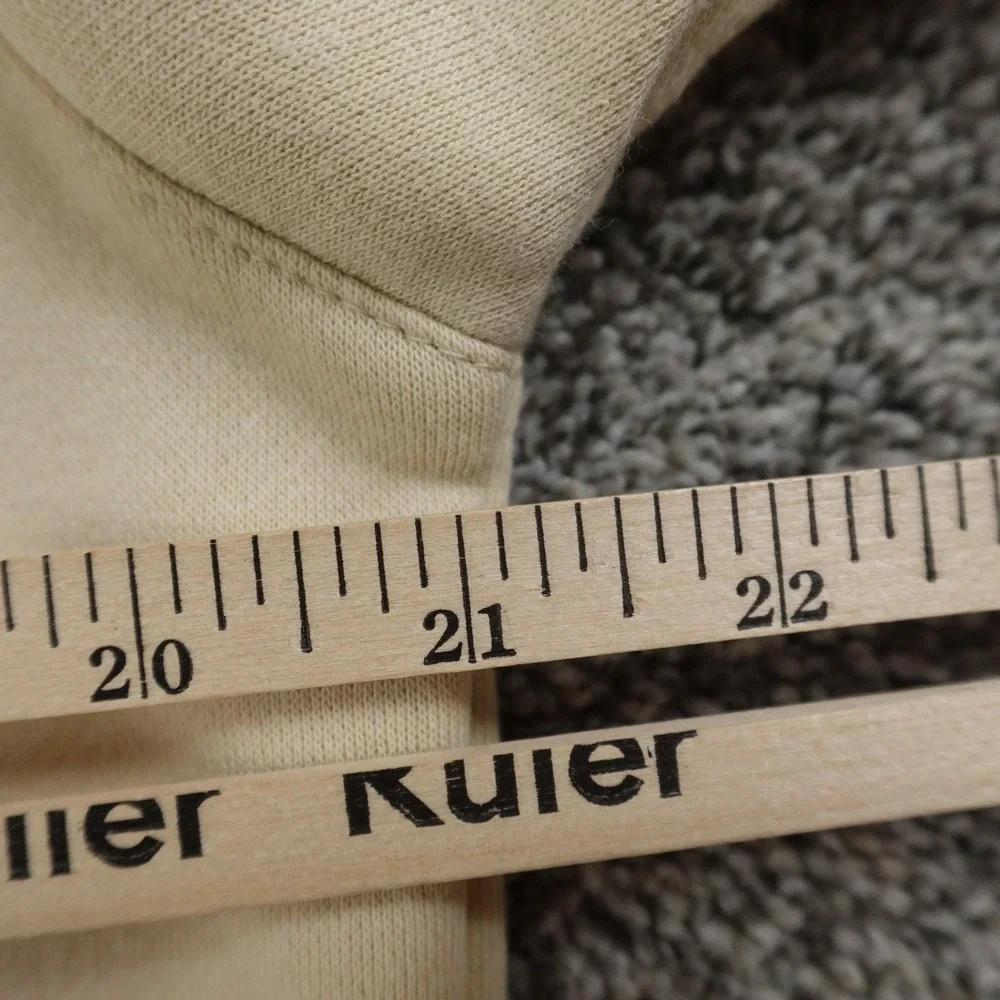 NEW True Religion Hoodie Mens L Beige Buddha Full Zip‎ Sweatshirt Sweater Jacket