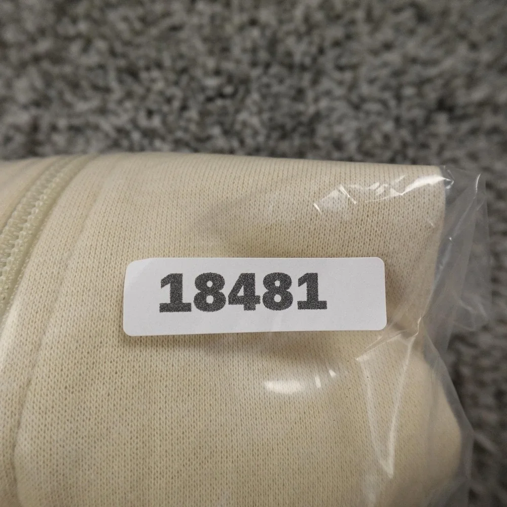 NEW True Religion Hoodie Mens L Beige Buddha Full Zip‎ Sweatshirt Sweater Jacket