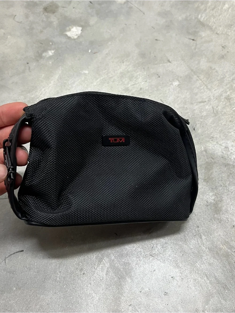 Rare TUMI For AirBerlin Black Toiletry Makeup Amenity Travel Kit Bag