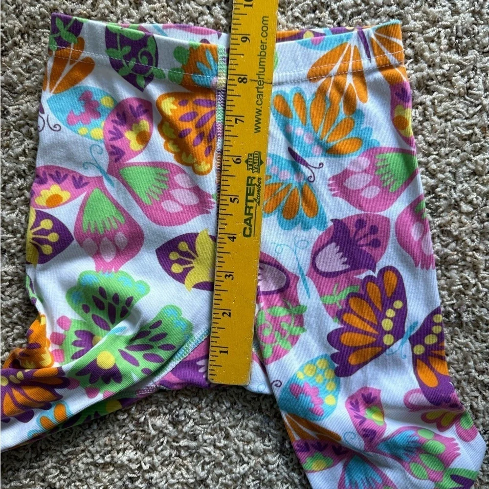 Hanna Anderson Organic Cotton PJ Bottoms Pants size 4 Classic Butterfly