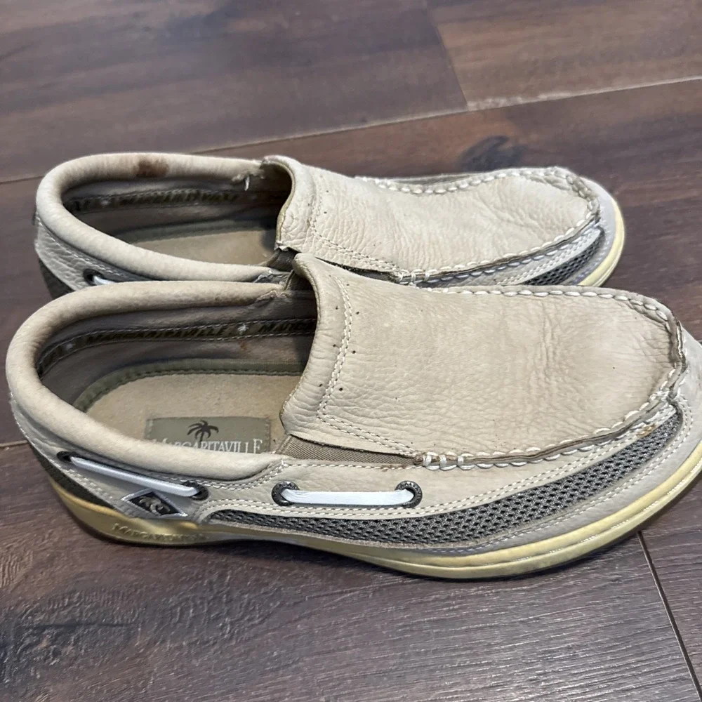 Margaritaville‎ Slip On Loafers Boat Shoes Brown Mens Size 8 MG8002B