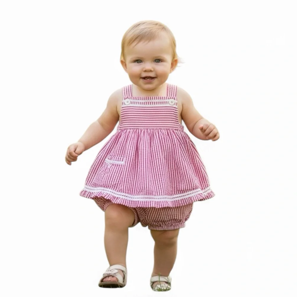 Ralph Lauren Overalls Dress With Bottoms Baby Girl, Nine Months