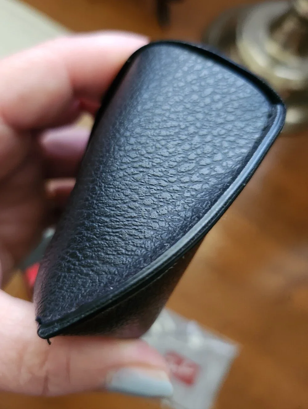 Ray-Ban Black Leather Sunglass Case+ Gray Cloth