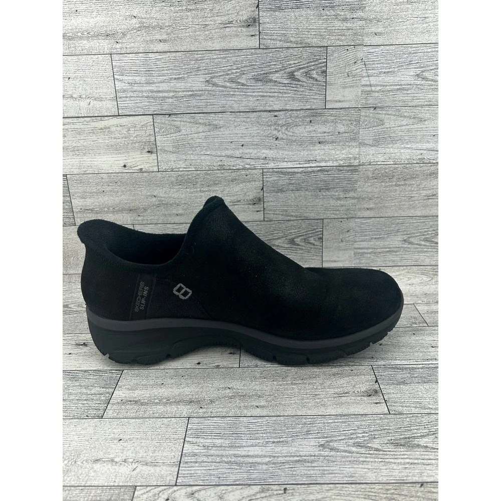 Skechers Slip-ins Relaxed Fit Easy Going Latte Black Shoes 167872 Women Sz 8.5