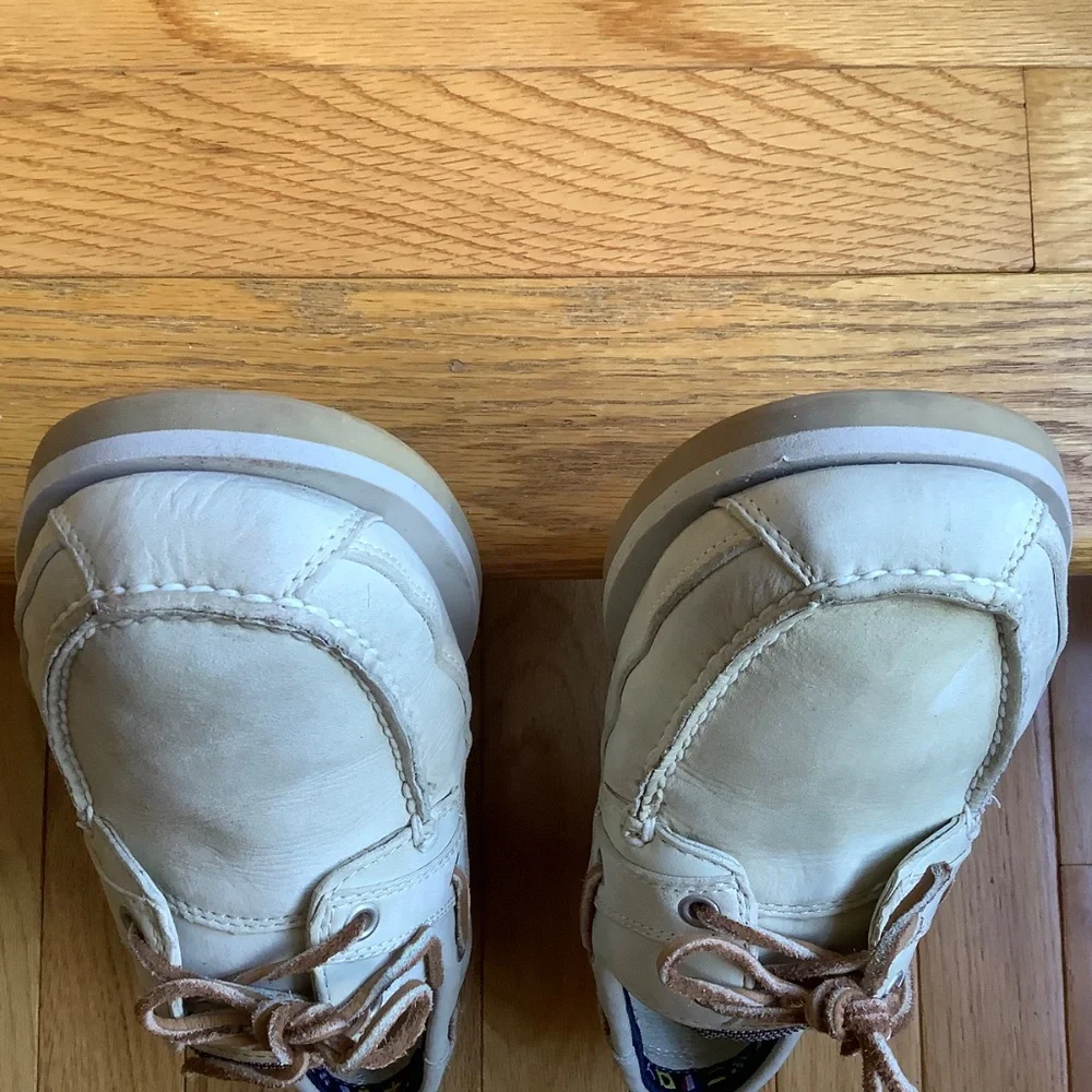 Timberland Men’s Classic Boat Shoe Nubuck Leather Beige SZ 12
