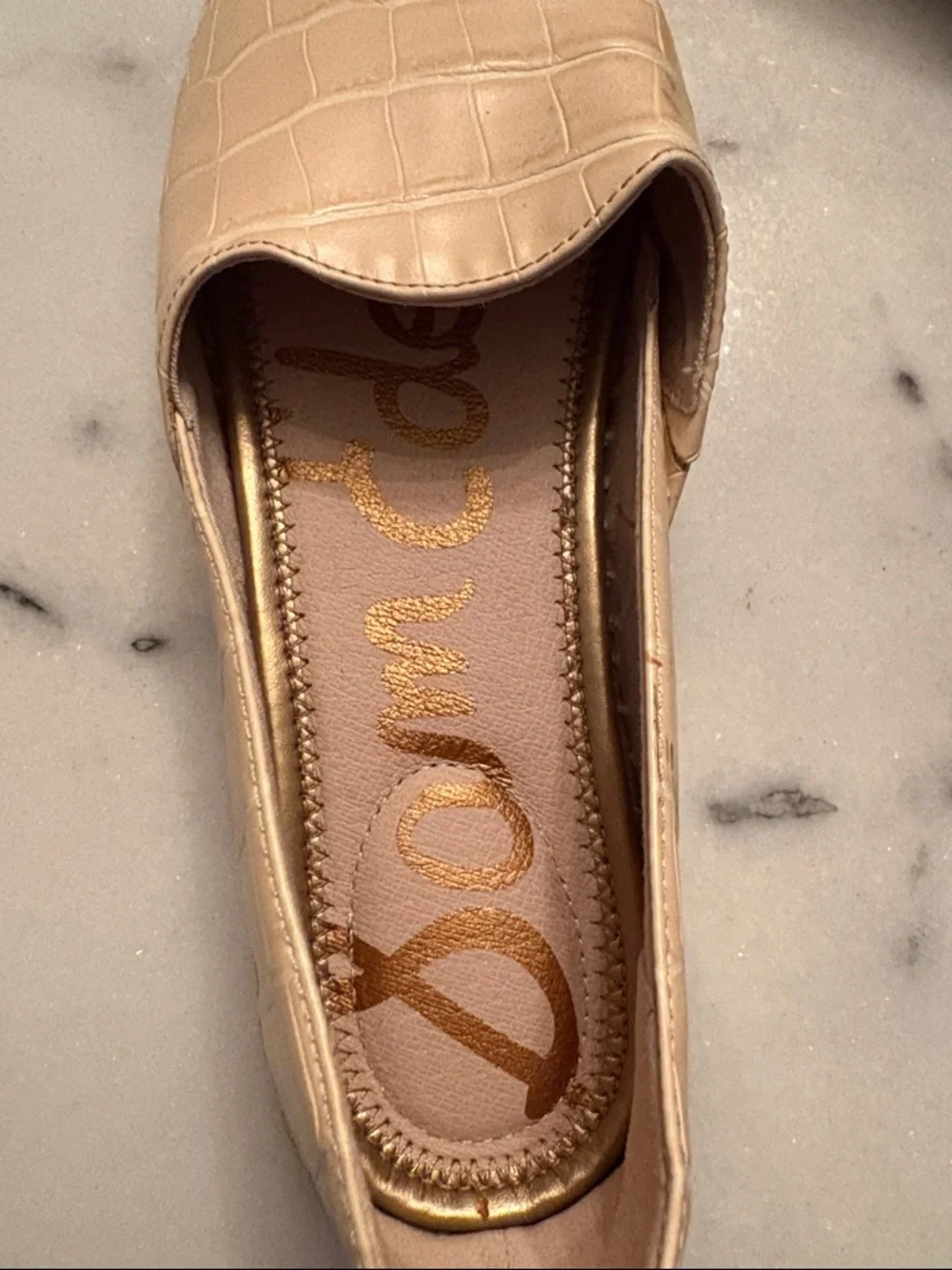 Sam Edelman Women's Kesia Creme Leather Slip On Loafer Espadrilles Shoes 7.5