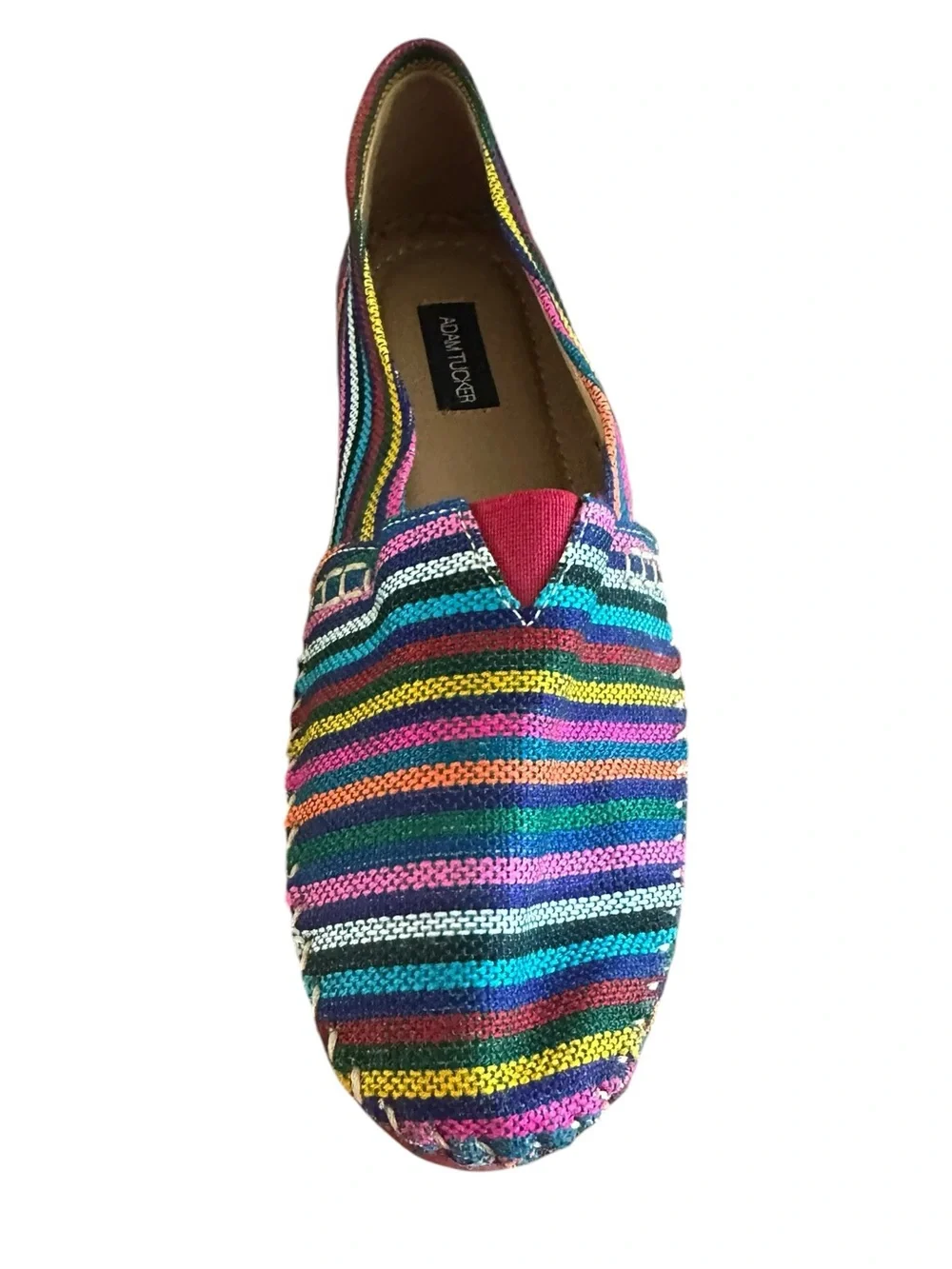 Adam Tucker Bright Striped Espadrilles – Size 10