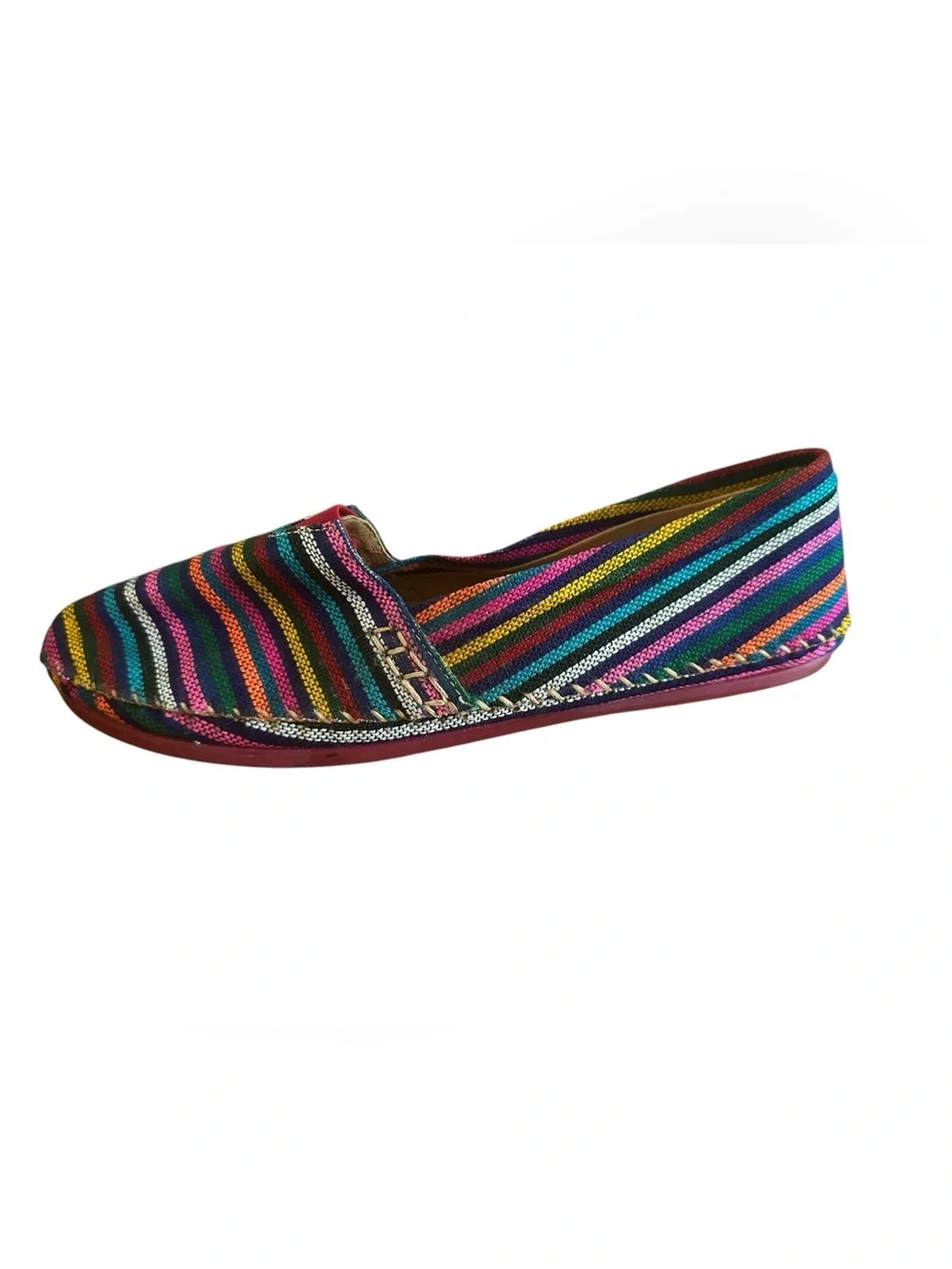 Adam Tucker Bright Striped Espadrilles – Size 10