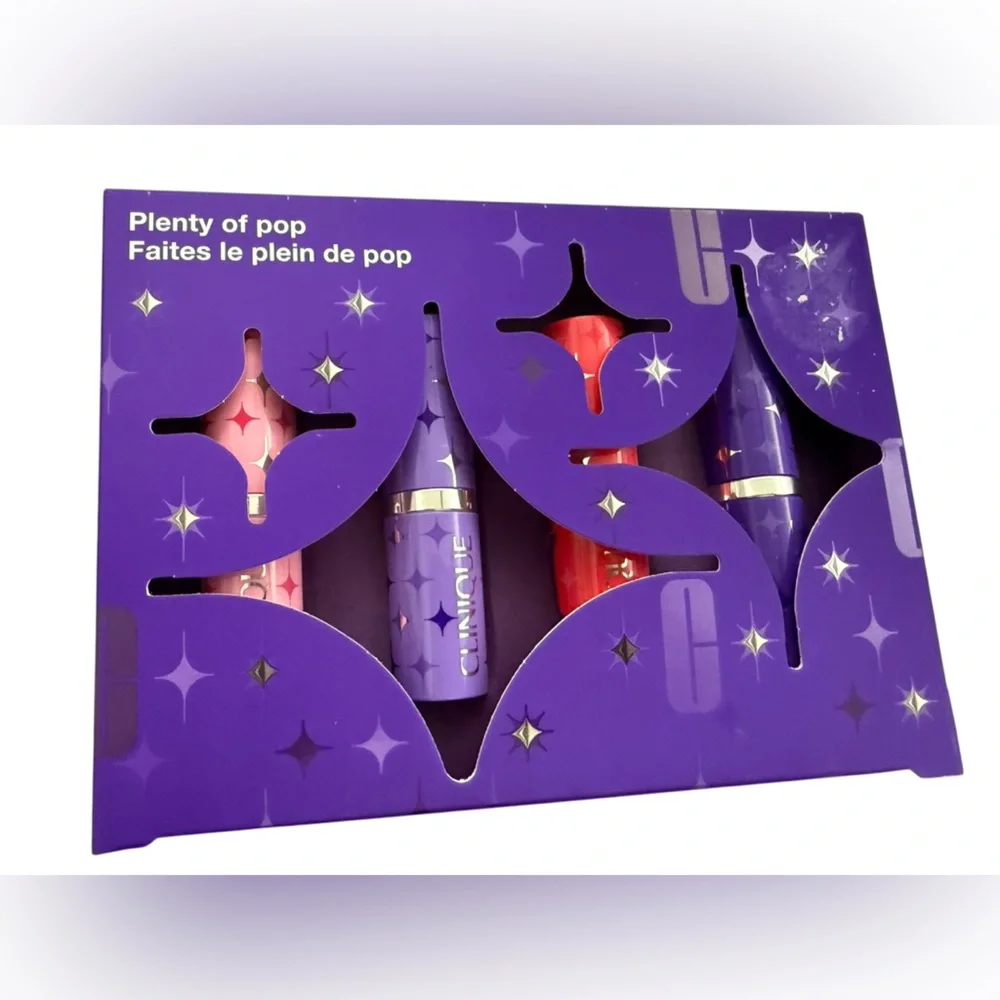 Clinique Pop Longwear Lipstick Gift Set| Set of 4 lipsticks