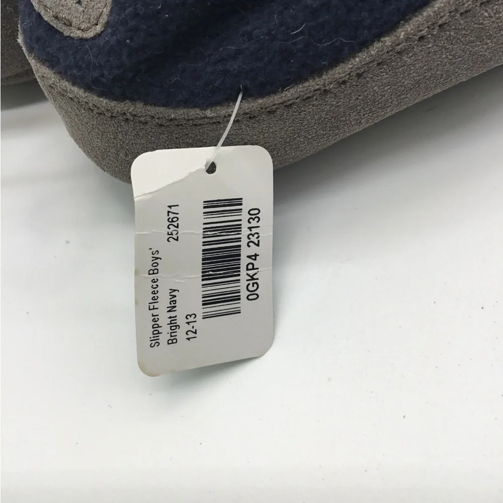 LL Bean Boys Fleece Slippers NEW
