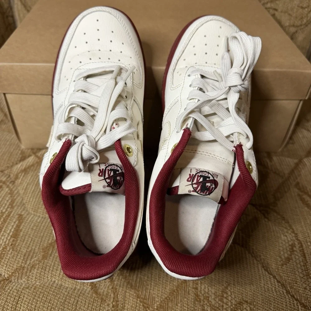 Nike Air Force 1 Low '07 Se 40th Anniversary Edition Sail Team Red Women's 6.5