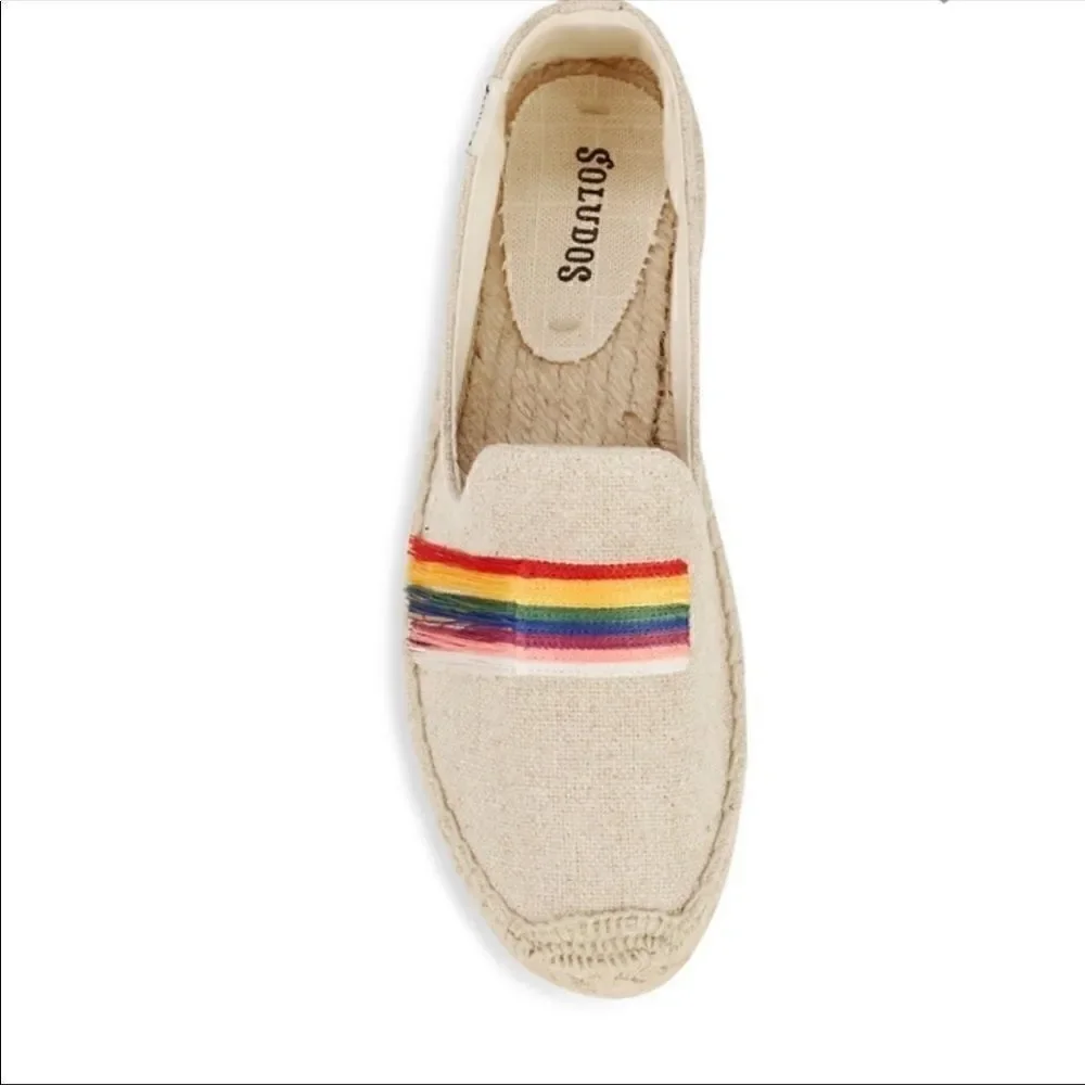 Soludos Pride Canvas Esapdrille Flat Slip on