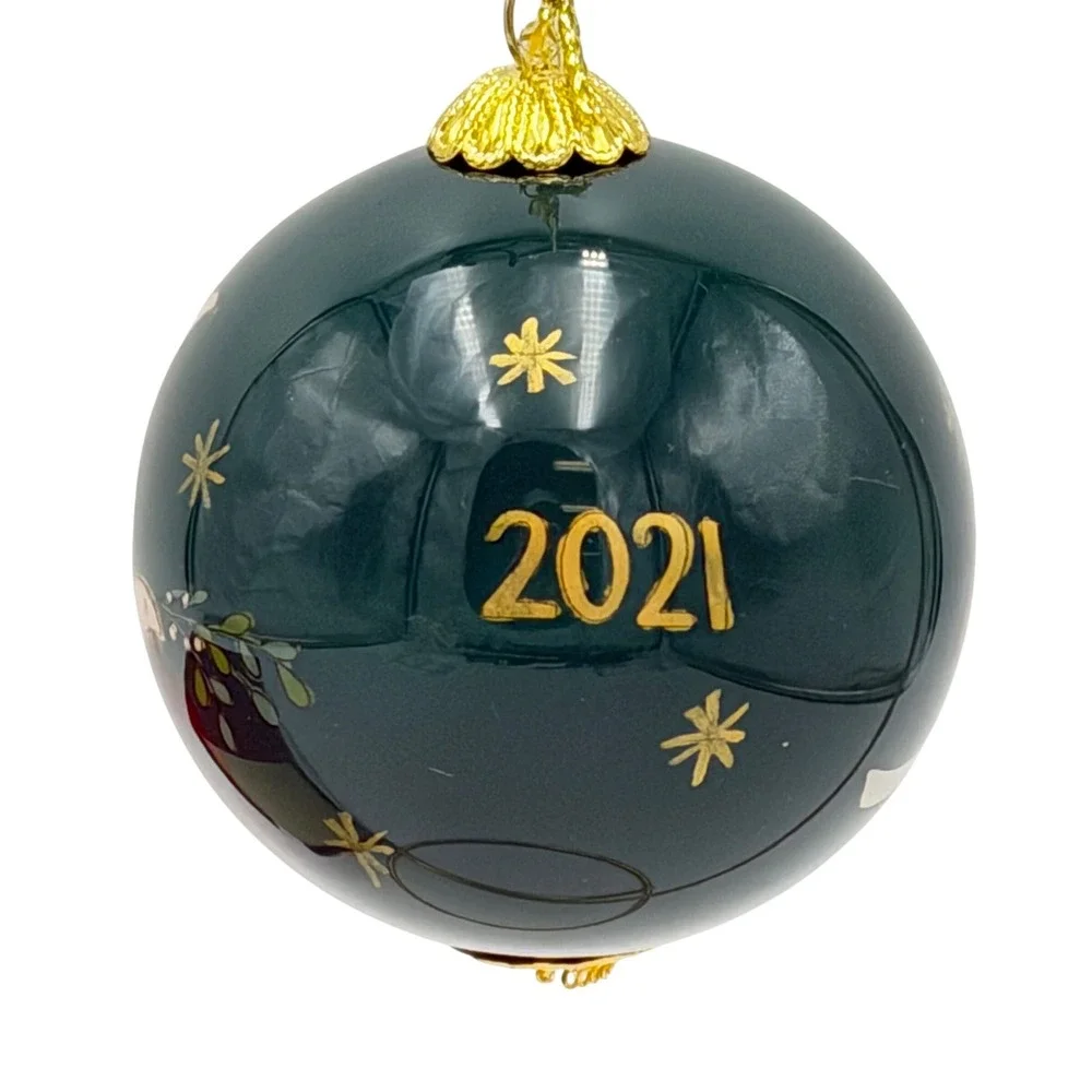 Pier Place World Market Li Bien 2021‎ Peace Dove Ball Christmas Ornament 2in New