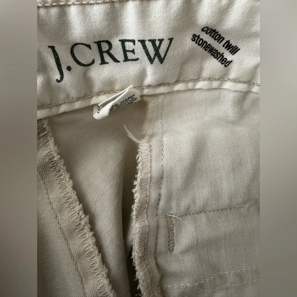 J.Crew 36x32 Stonewashed Cotton Twill Pants Khaki