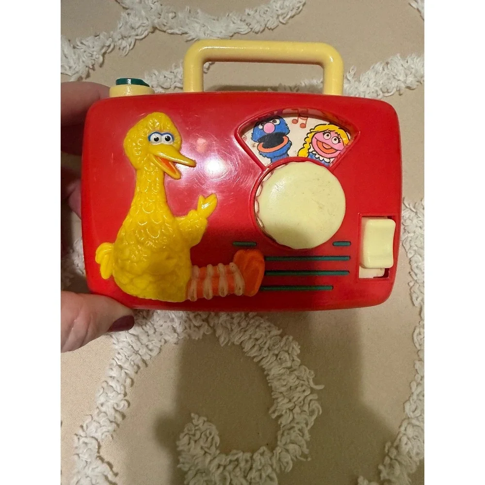 vtg sesame street big bird wind up radio missing antenna‎