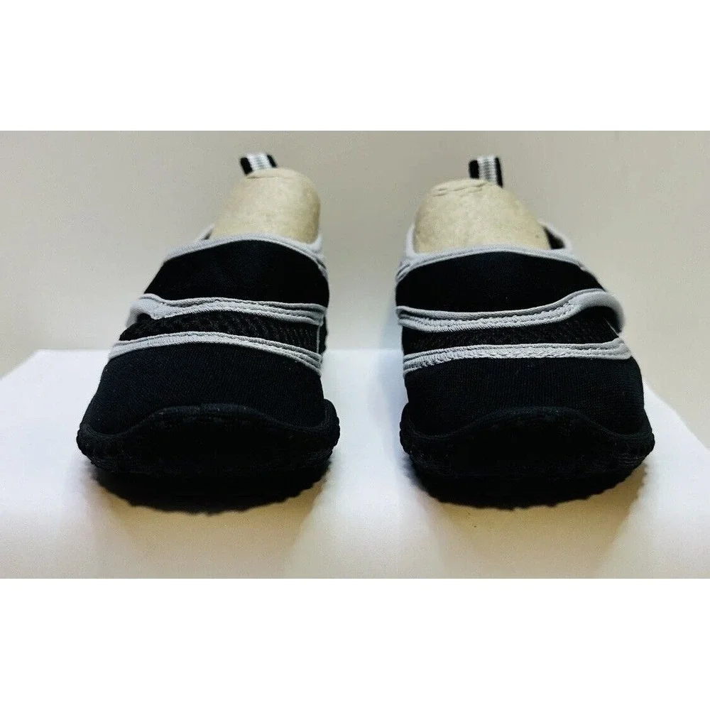 The Children's Place Boy's Size 7/8 Toddler Black And Gray Water Shoes Pre Owned