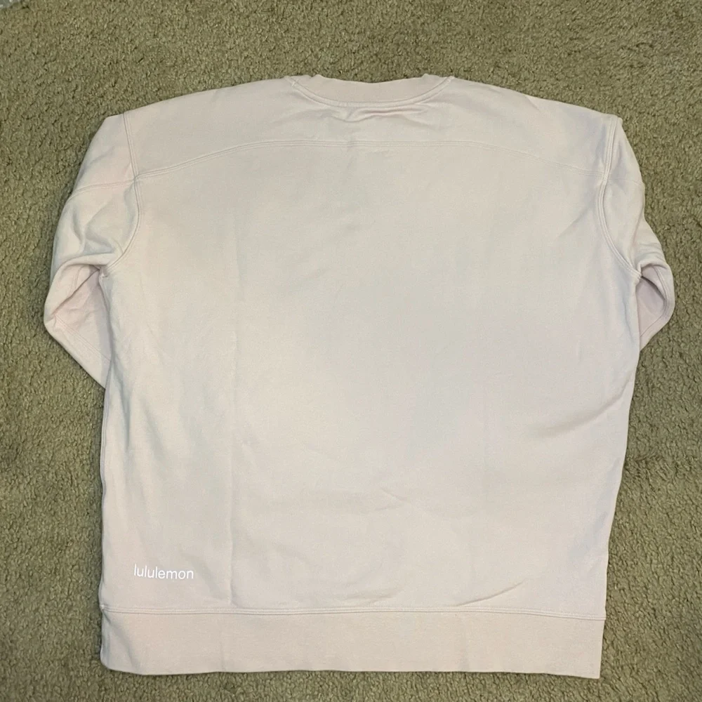 Lululemon Perfectly Oversized Cropped Crew *Spark White Opal