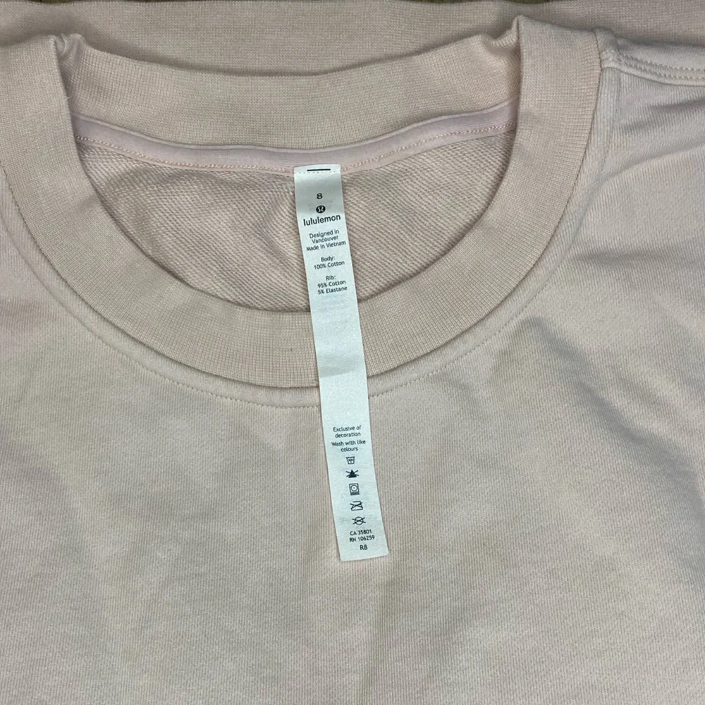 Lululemon Perfectly Oversized Cropped Crew *Spark White Opal