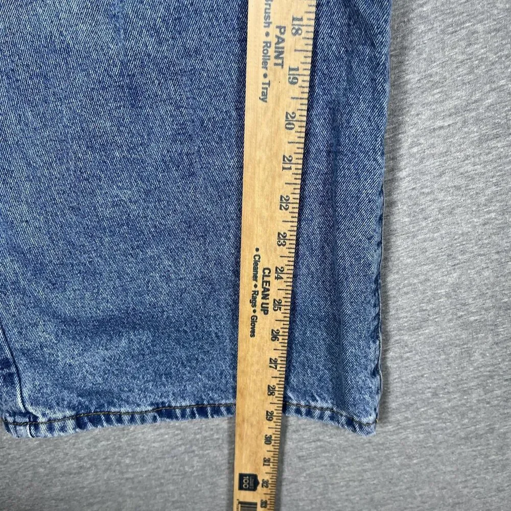 VTG Ed Hardy Jeans Mens 34 Blue Medium Wash Relaxed Straight Tattoo Graphics
