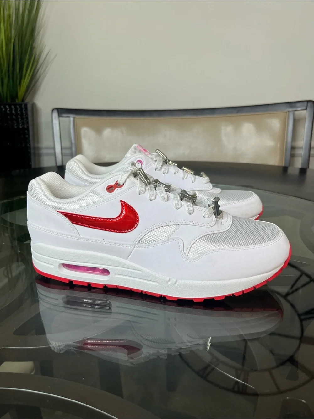 Nike Air Max 1 PRM Valentine's Day White Shoes Men's Size 11 Brand New