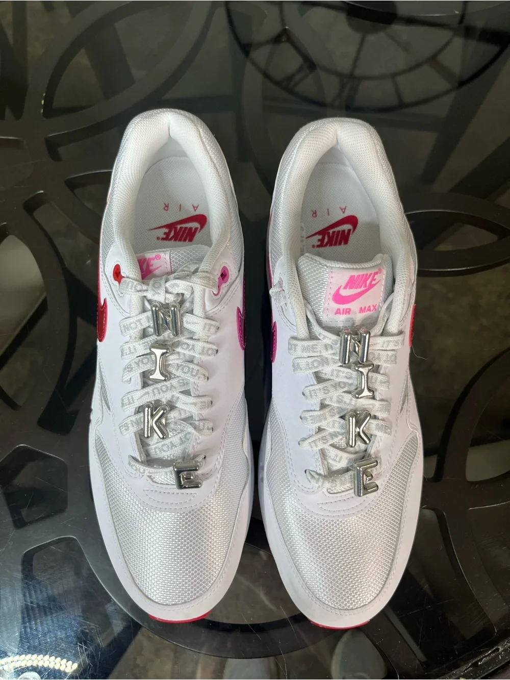 Nike Air Max 1 PRM Valentine's Day White Shoes Men's Size 11 Brand New