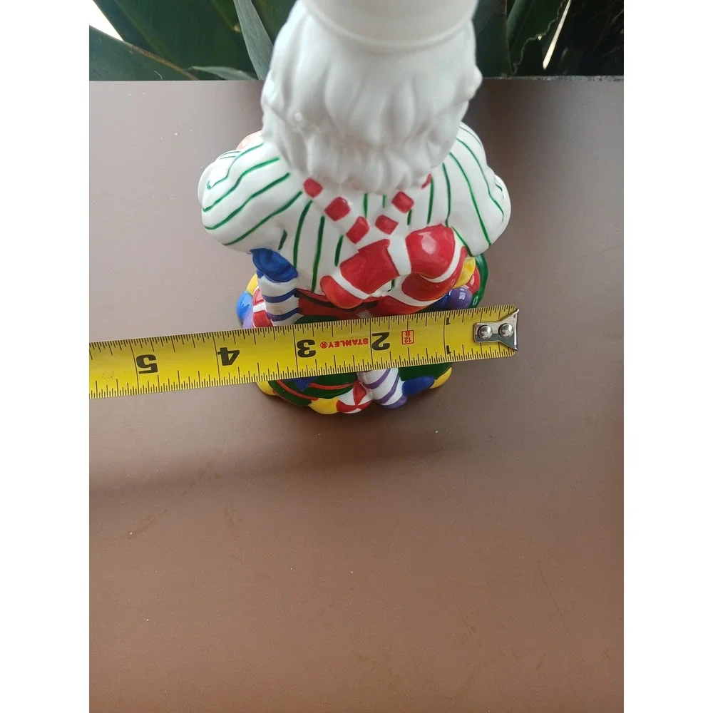 Vintage Ceramic Santa Claus Soap Lotion Dispenser Christmas Holiday Decor 9