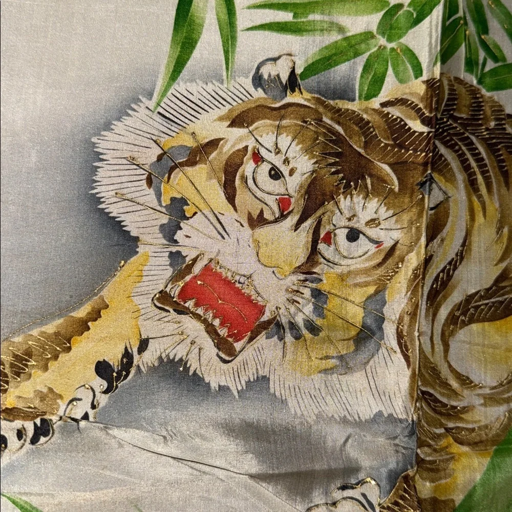 Vintage Hand Painted Silk Scarf