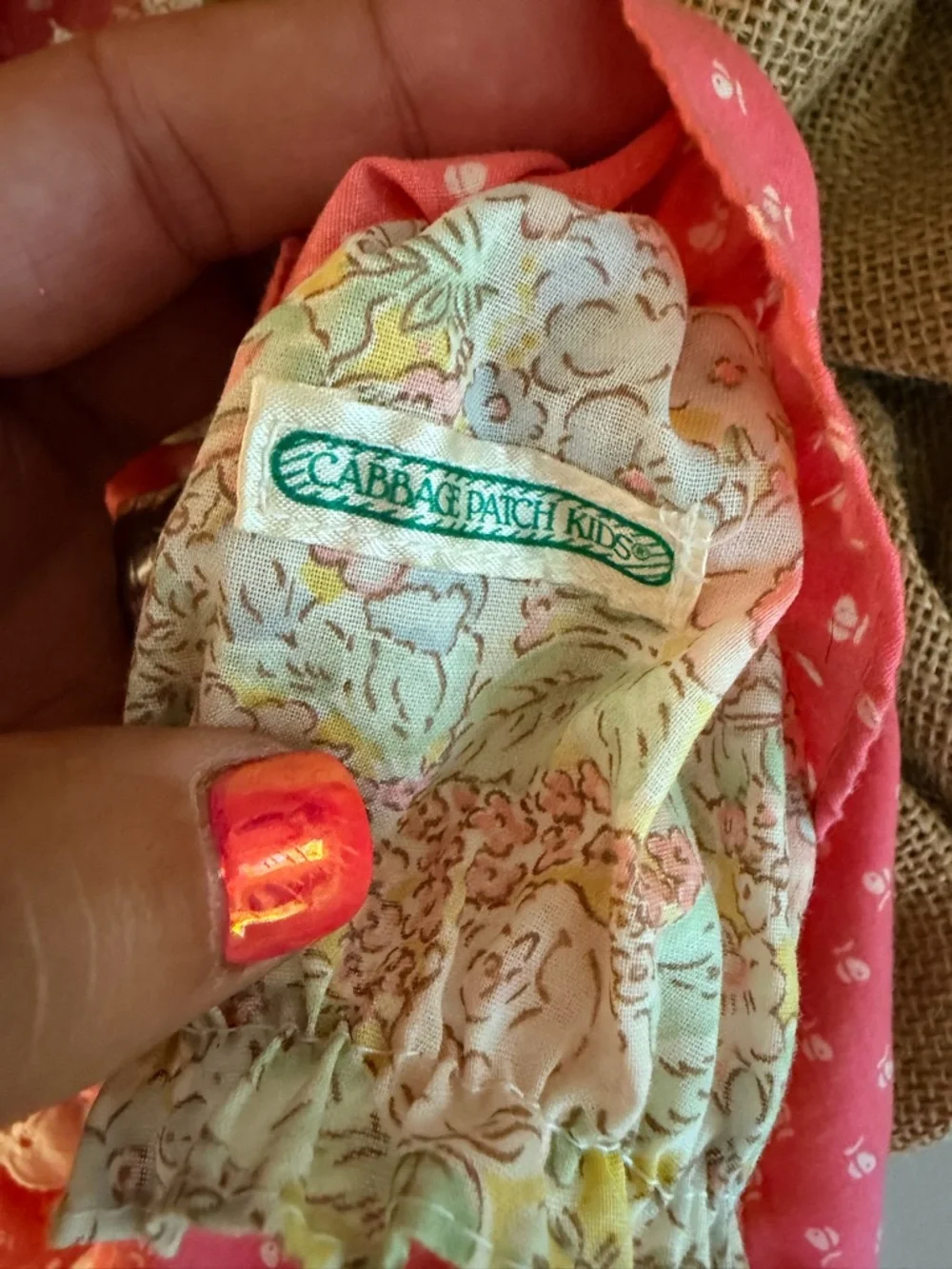 Cabbage Patch Kids vintage can inside