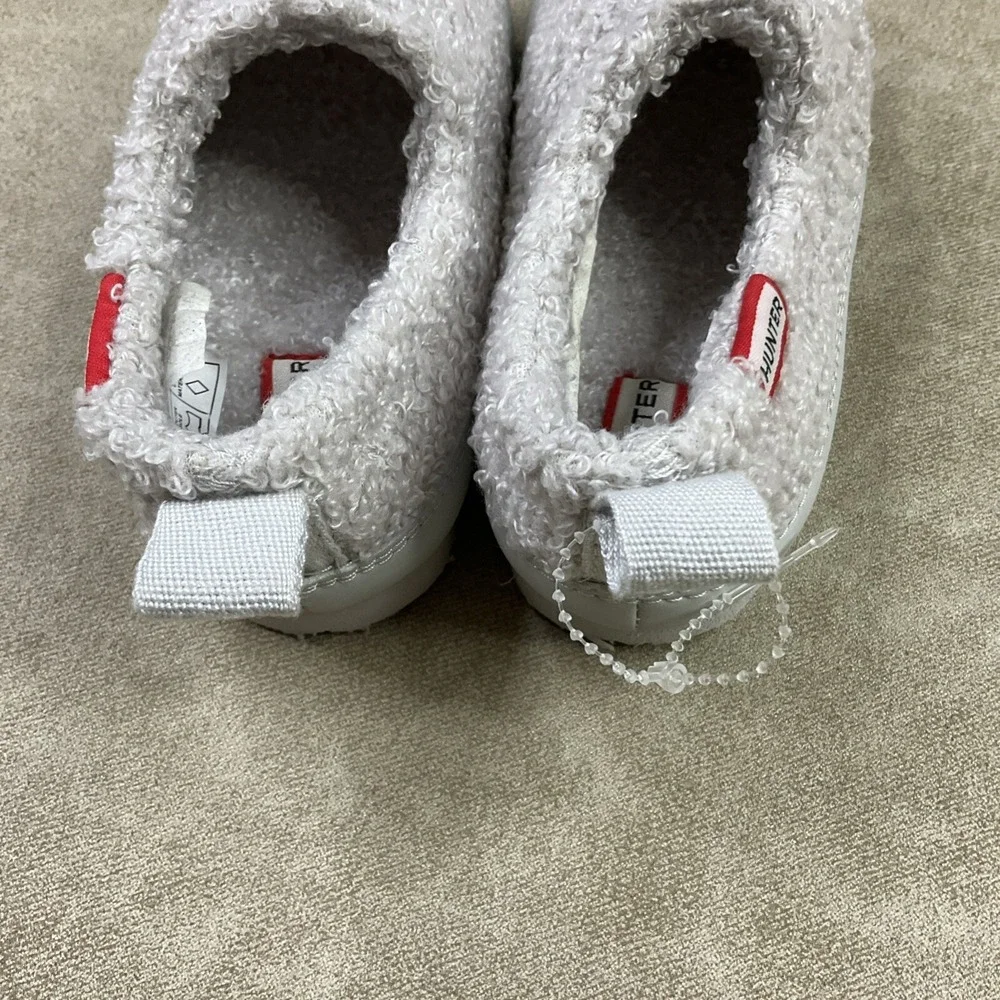 Hunter Slippers Sherpa Lined Shoes Toddler Kids Insulated Boys Sz 8 / Girls Sz 9