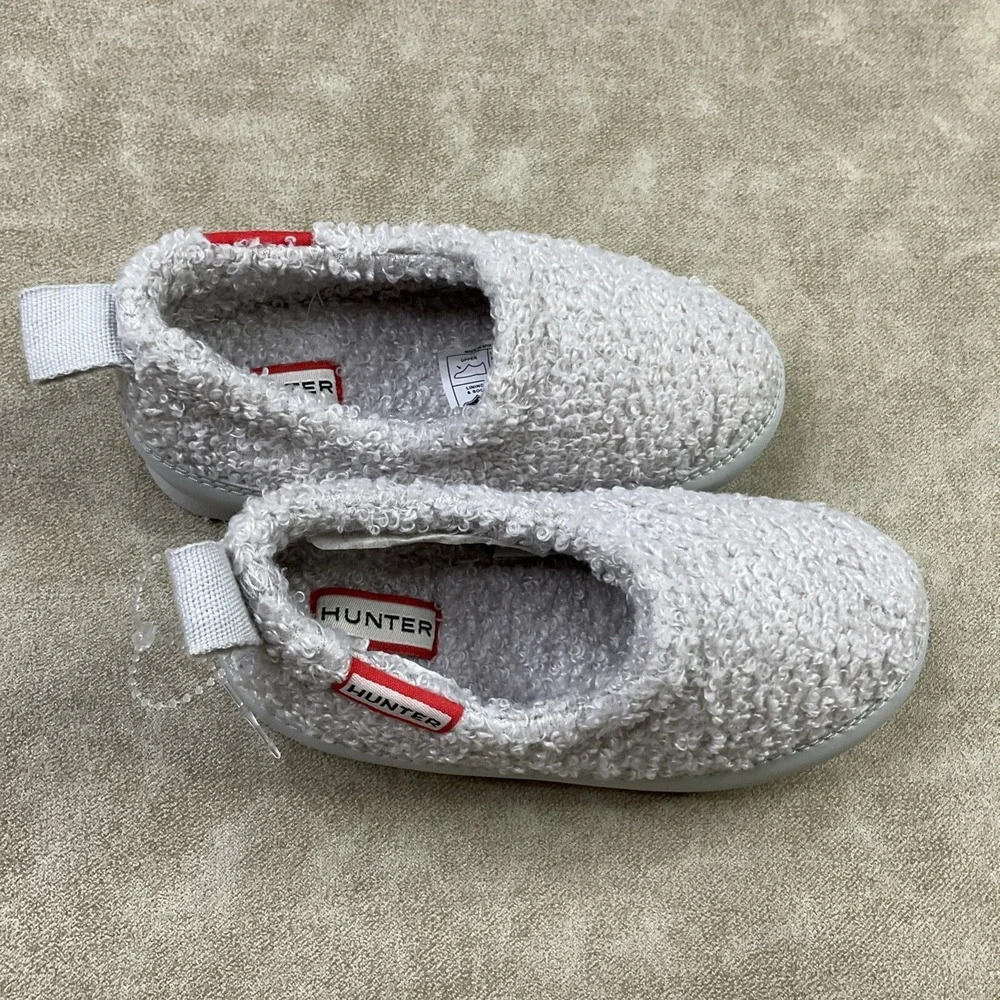 Hunter Slippers Sherpa Lined Shoes Toddler Kids Insulated Boys Sz 8 / Girls Sz 9