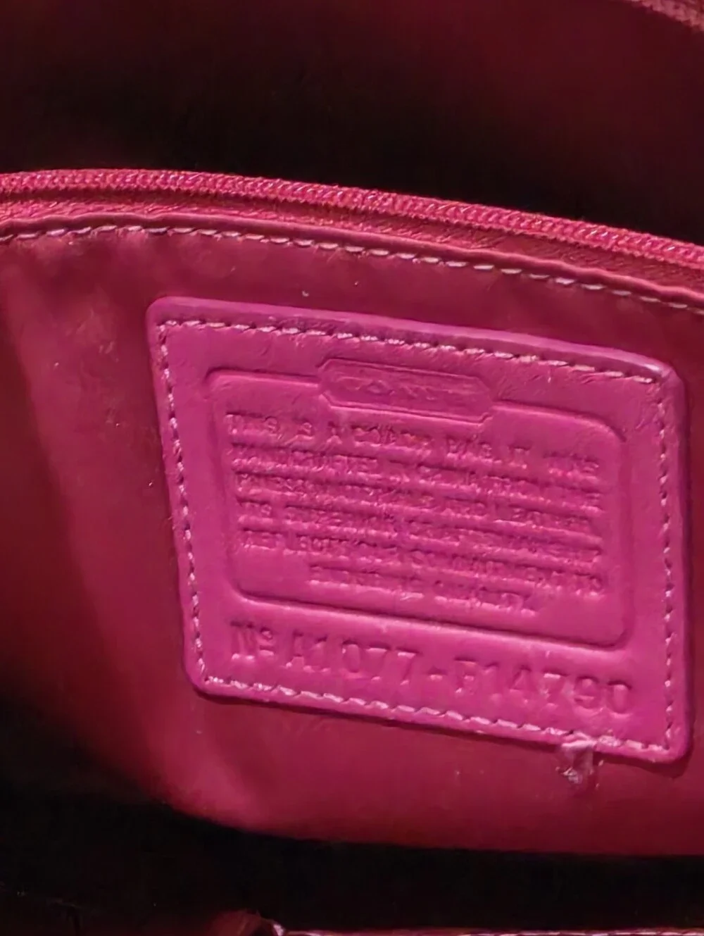 Coach vintage plaid