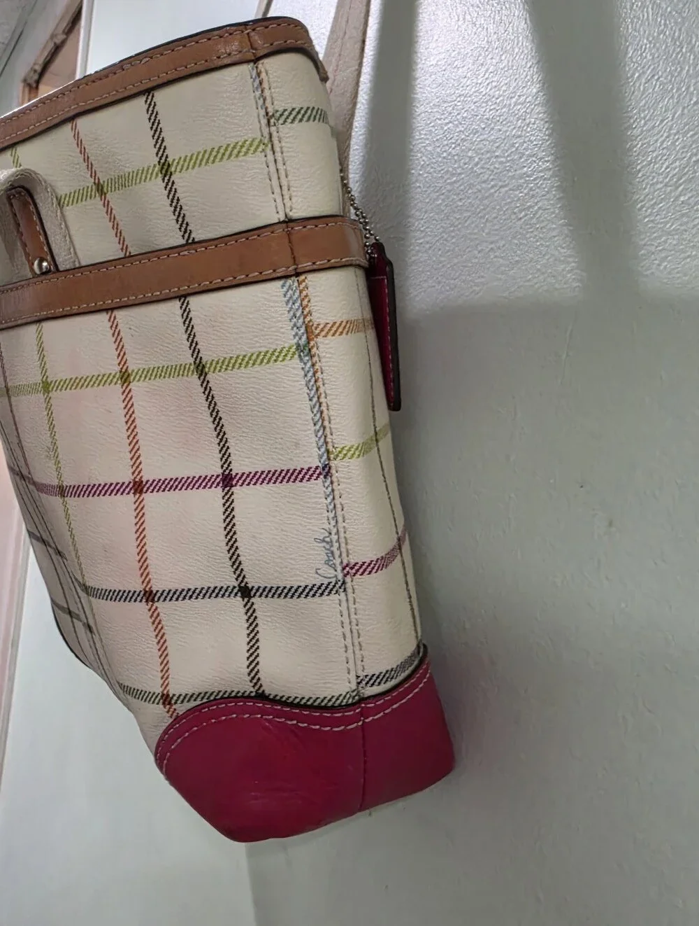 Coach vintage plaid