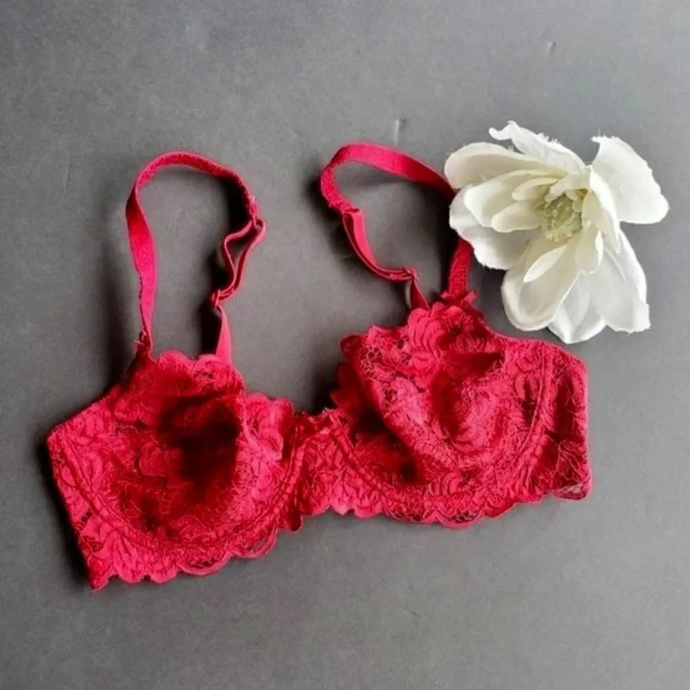 Adore me Red Lace Bra