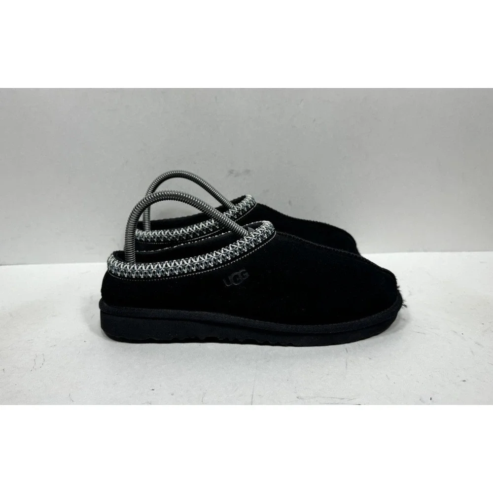 UGG Tasman II‎ Suede Slipper SlipOn Shoes Black 1019066K Kid's Size 6 US Youth