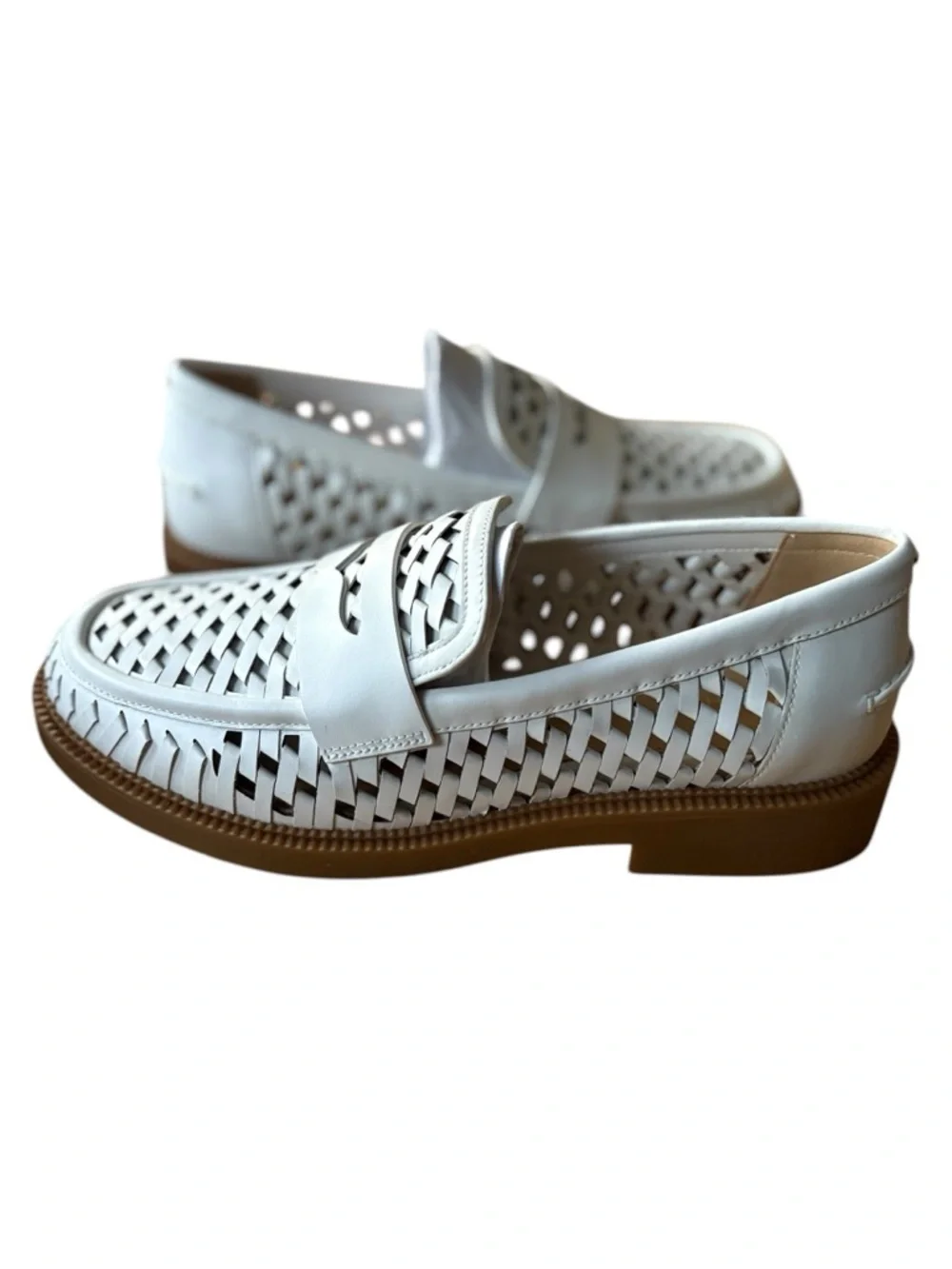 Michael Michael Kors Woman’s  Leather Loafers in White