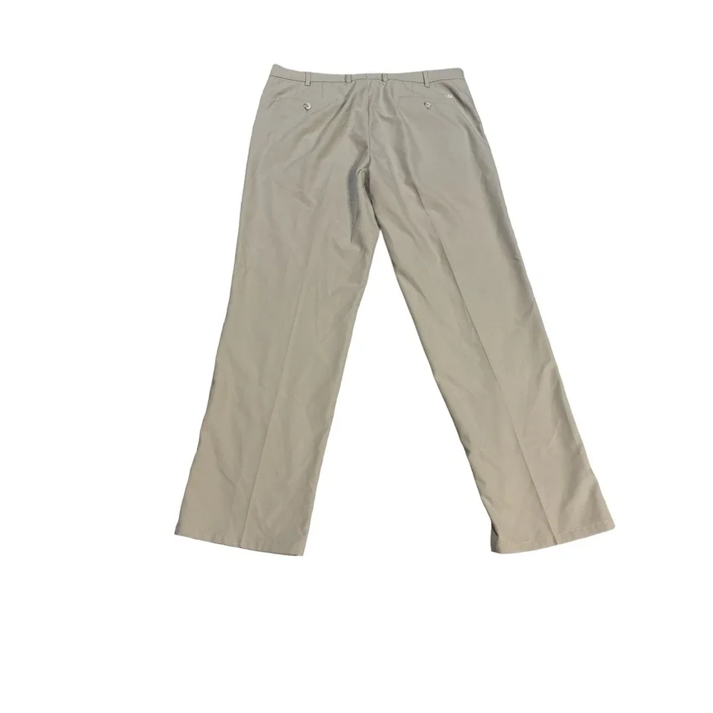 Peter Millar Crown Sport Mens Performance Golf Pants Khaki Tan 36x31 Flat‎ Front