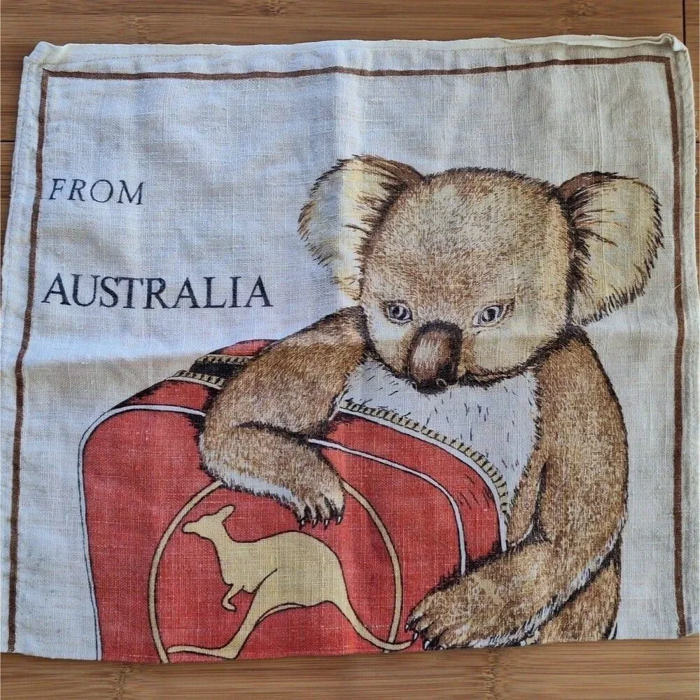 Pure Linen Pillow Cover 17x15 From Australia With Love Panda by Fast Colours